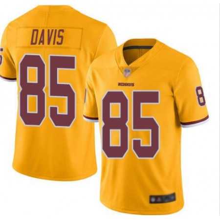 Men & Women & Youth Washington Redskins #85 Vernon Davis Gold Vapor Untouchable Limited NFL Stitched Jersey